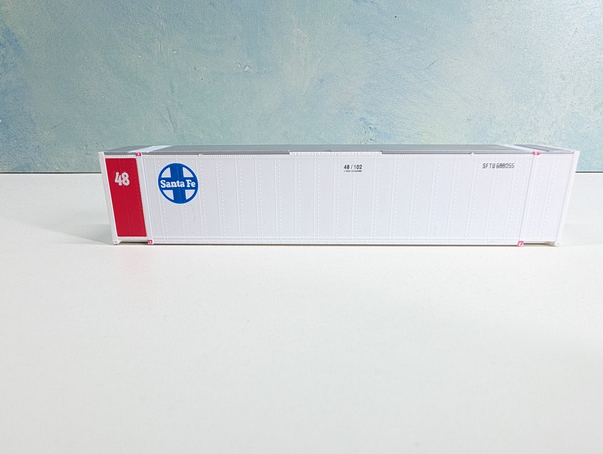USED Walthers HO Scale 48' Ribbed Side Container Santa Fe SFTU #688055