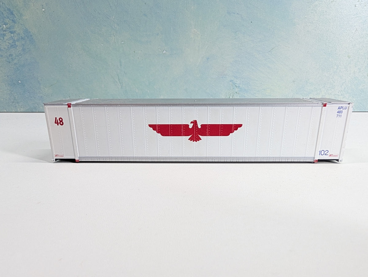 USED HO Scale 48' Ribbed Side Container American President Lines APLU #483711