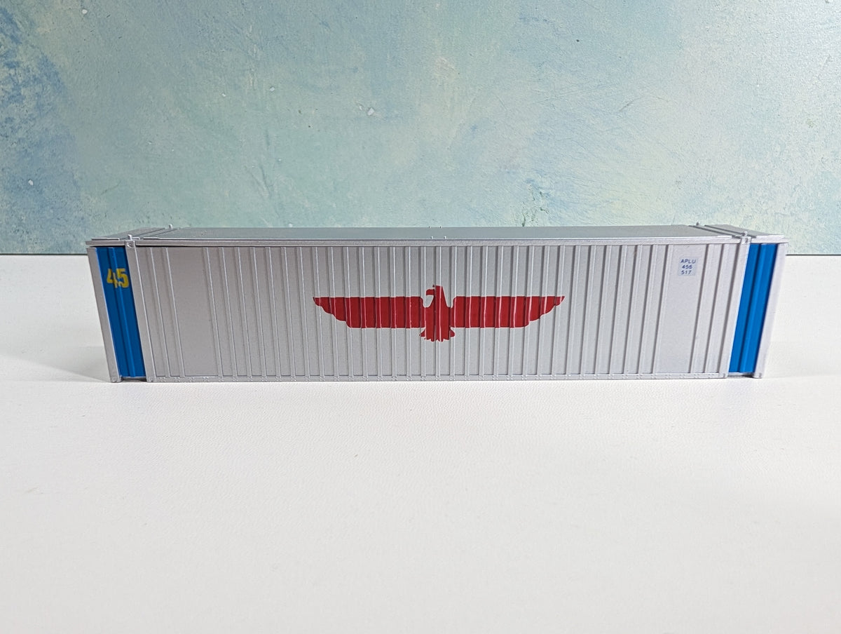 USED Con-Cor HO Scale 45' Container American President Lines APLU #456517