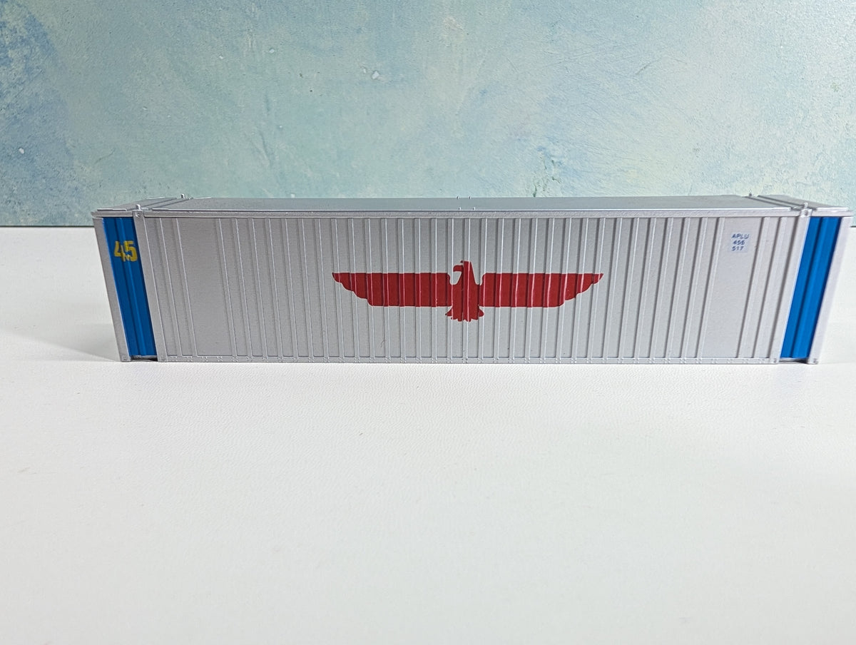 USED Con-Cor HO Scale 45' Container American President Lines APLU #456517