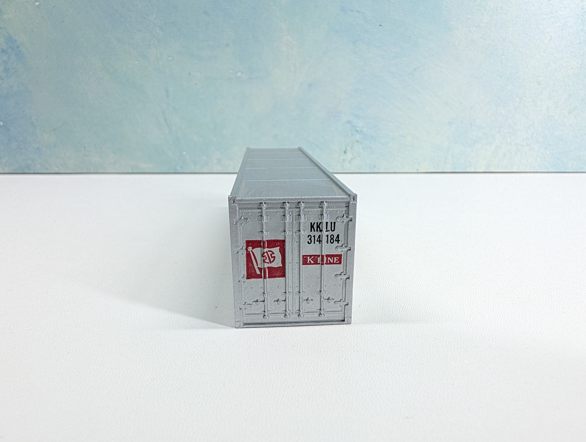 USED HO Scale 40' Ribbed Side Container K Line KKLU #314184