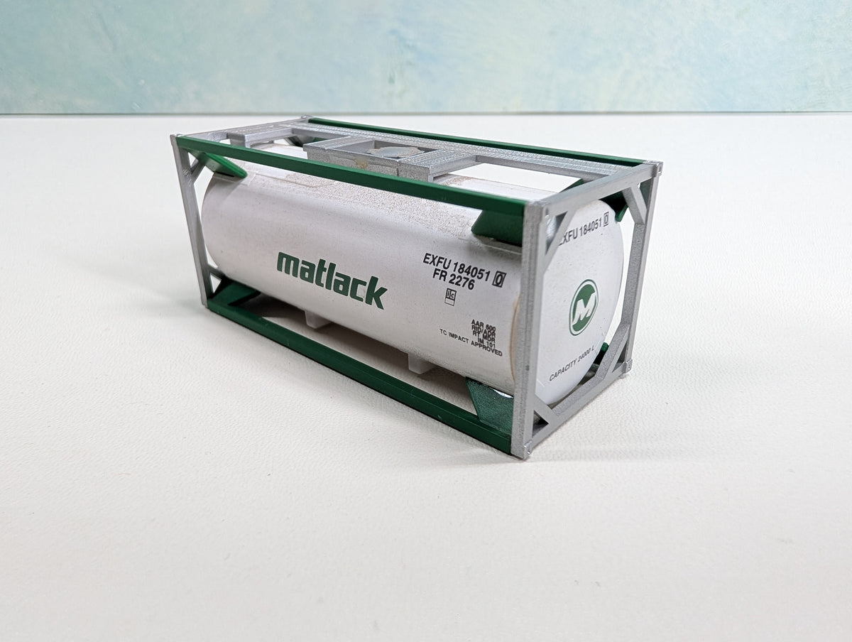 USED Walthers HO Scale 20' Tank Container Matlack EXFU #1840510