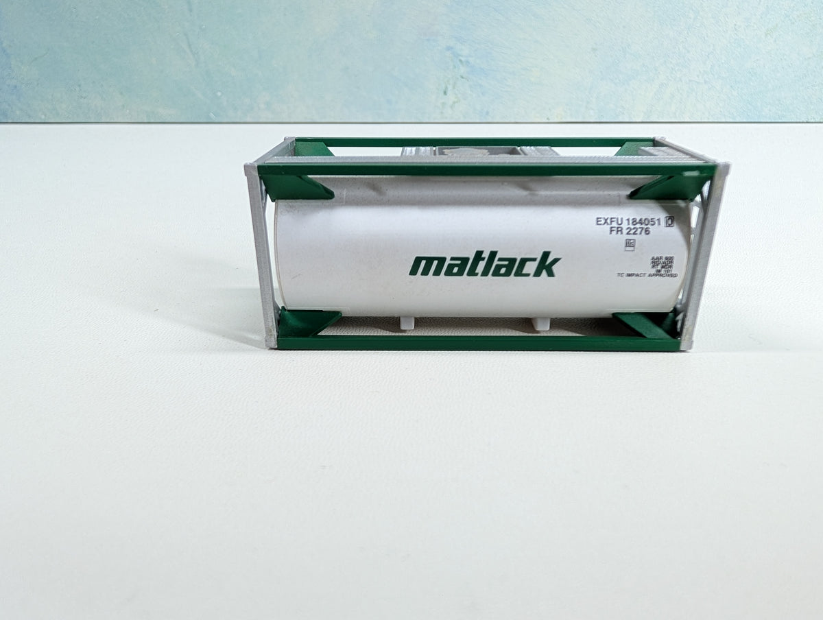 USED Walthers HO Scale 20' Tank Container Matlack EXFU #1840510