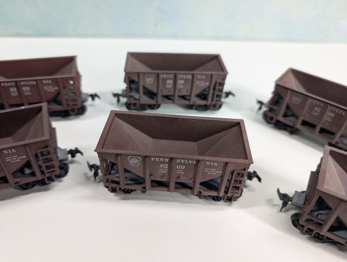 USED Roundhouse HO Scale Ore Cars Pennsylvania PRR #8269 (8 pcs)