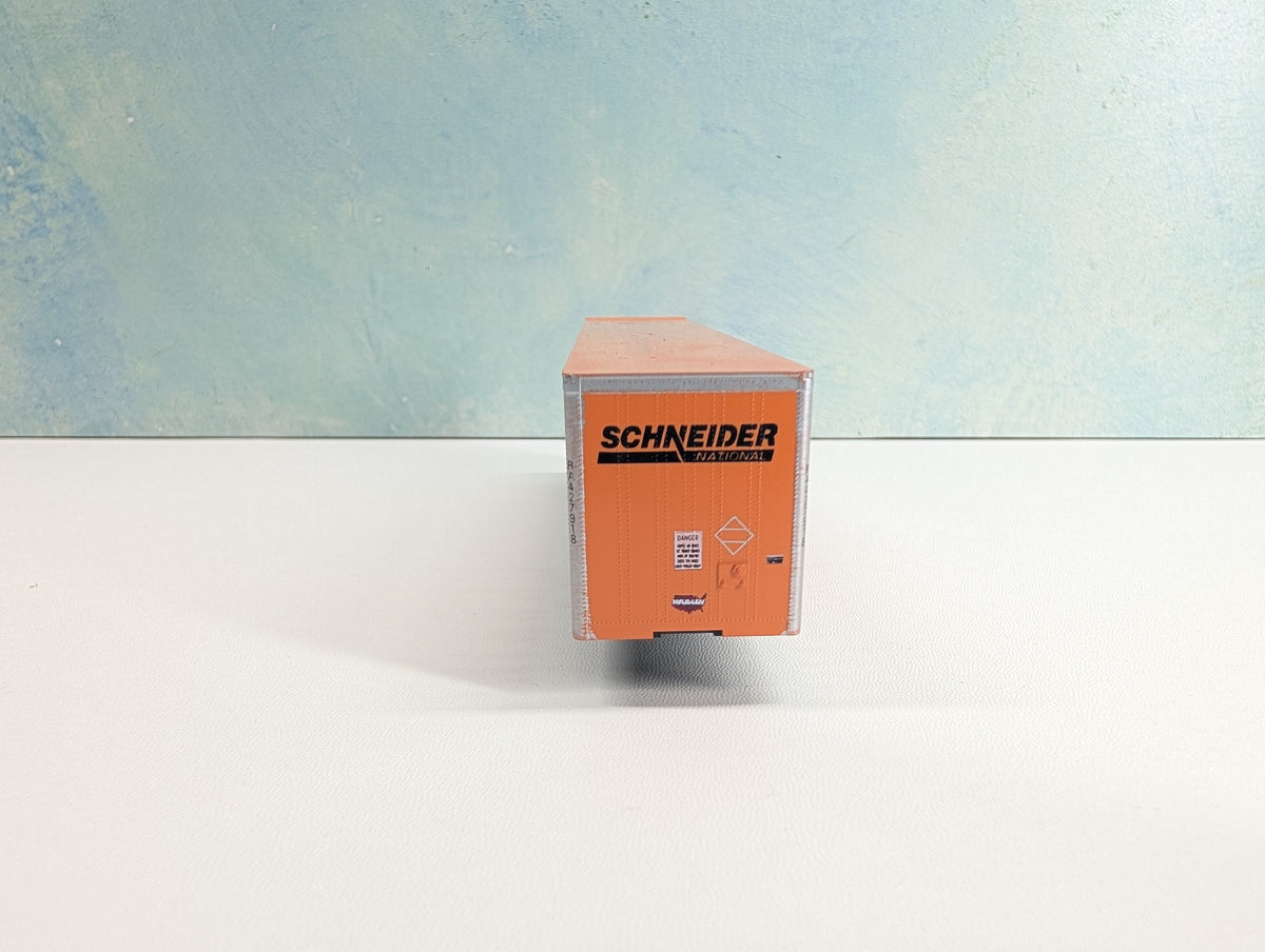 USED Bowser HO Scale 53' Roadrailer Platewall Trailer Schneider #427918