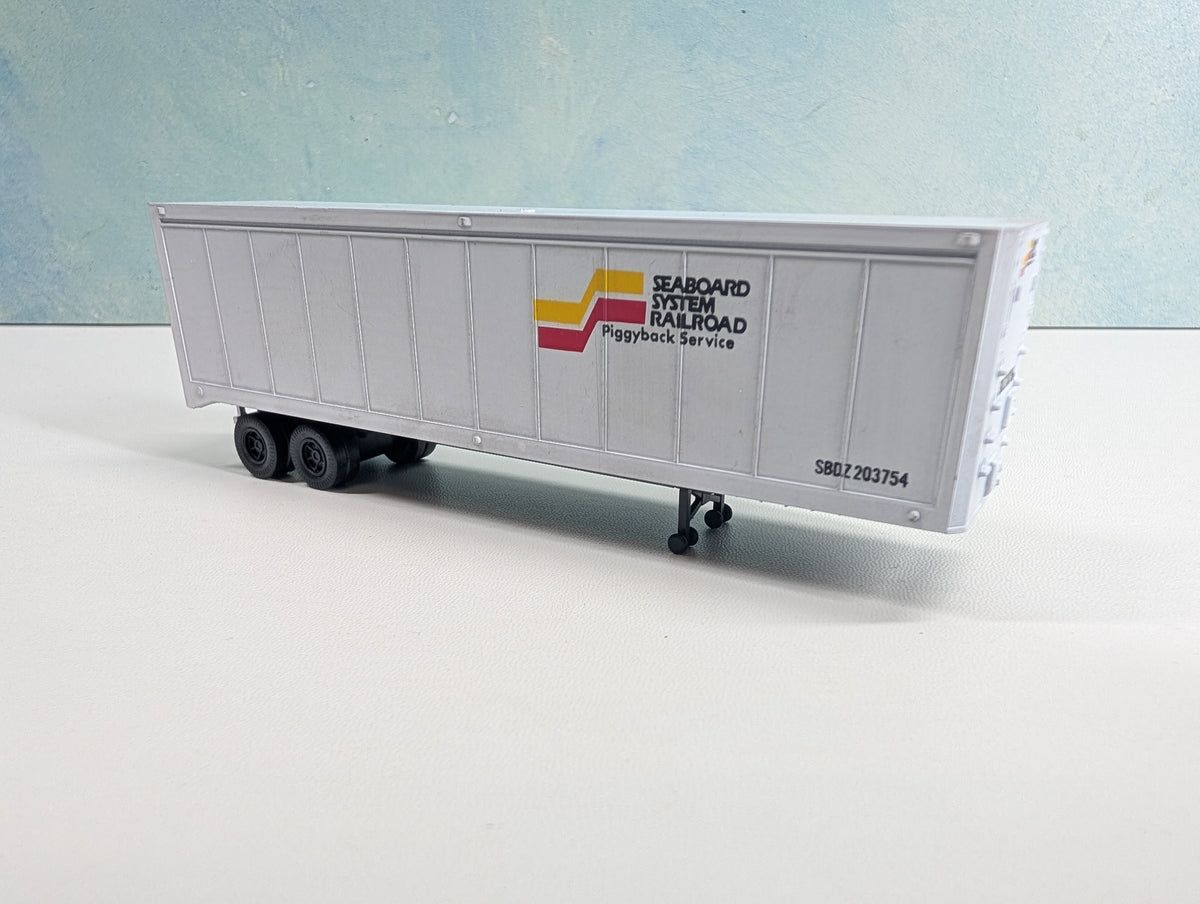 USED Walthers HO Scale 40' Trailer Seaboard System SBDZ #203754