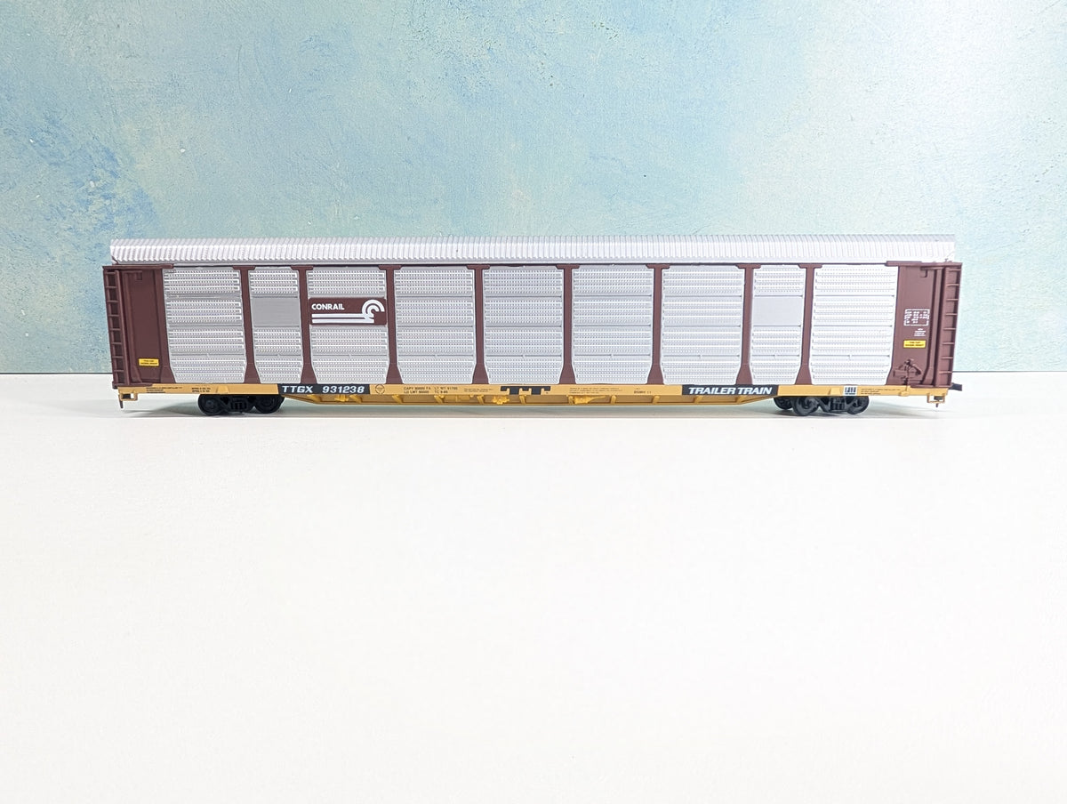 USED Walthers HO Scale 89' Enclosed Auto-Carrier Conrail TTGX #931238