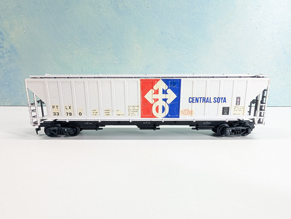 USED HO Scale Covered Hopper Central Soya PTLX #33790