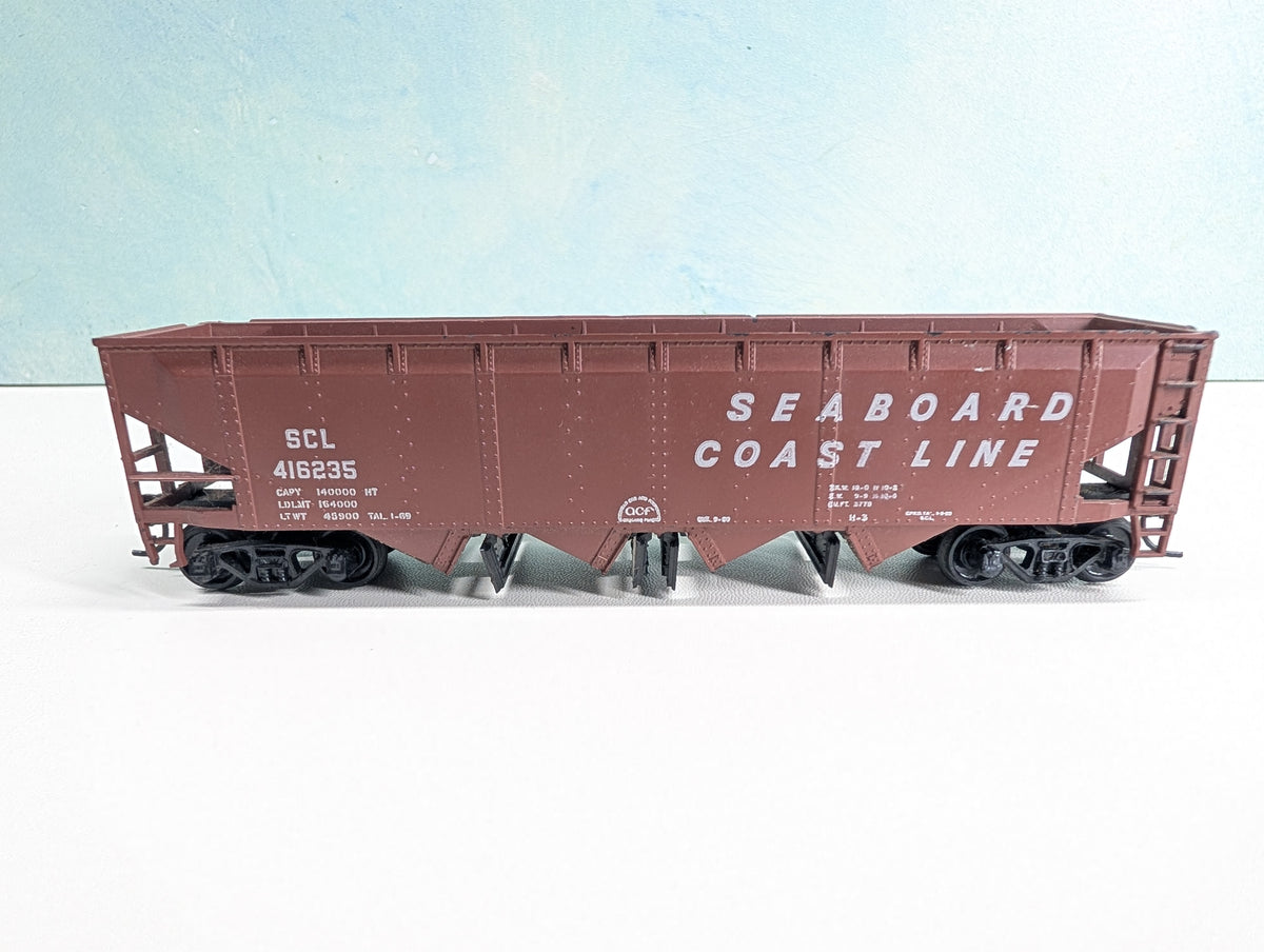 USED Athearn HO Scale Quad Operating Hopper Seaboard Coast Line SCL #416235