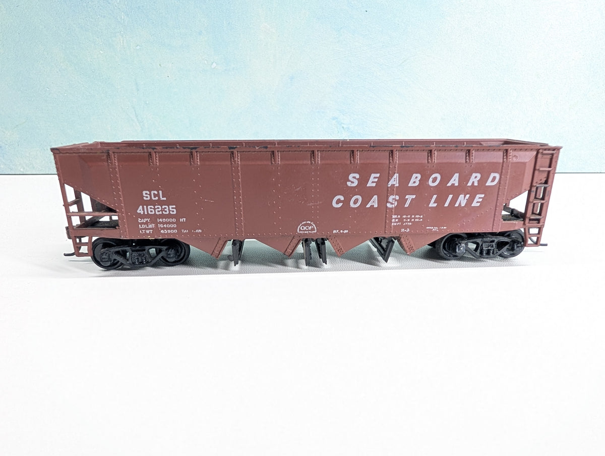 USED Athearn HO Scale Quad Operating Hopper Seaboard Coast Line SCL #416235