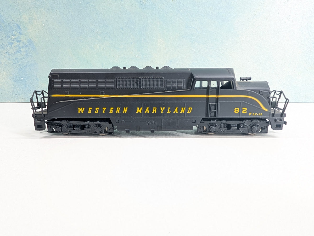 USED AHM HO Scale BL-2 Diesel Locomotive Western Maryland #82 Tested! DC