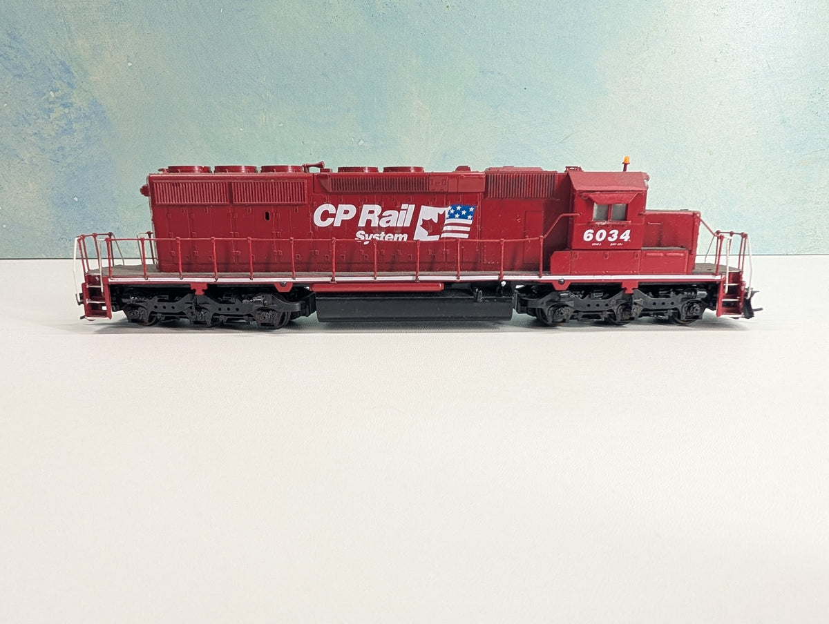 USED Athearn HO Scale SD40-2 Diesel Locomotive CP Rail #6034 Non-Powered