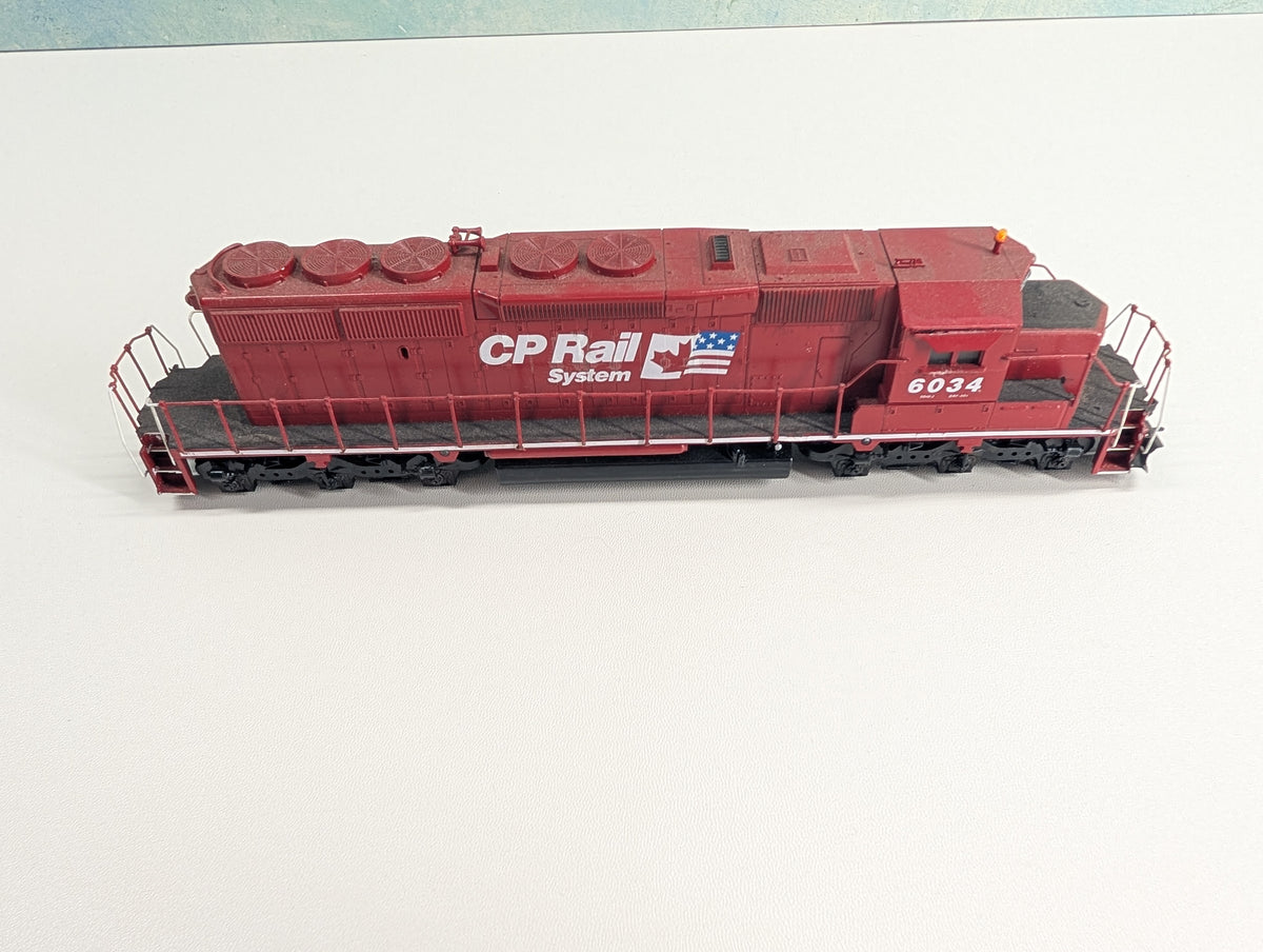 USED Athearn HO Scale SD40-2 Diesel Locomotive CP Rail #6034 Non-Powered