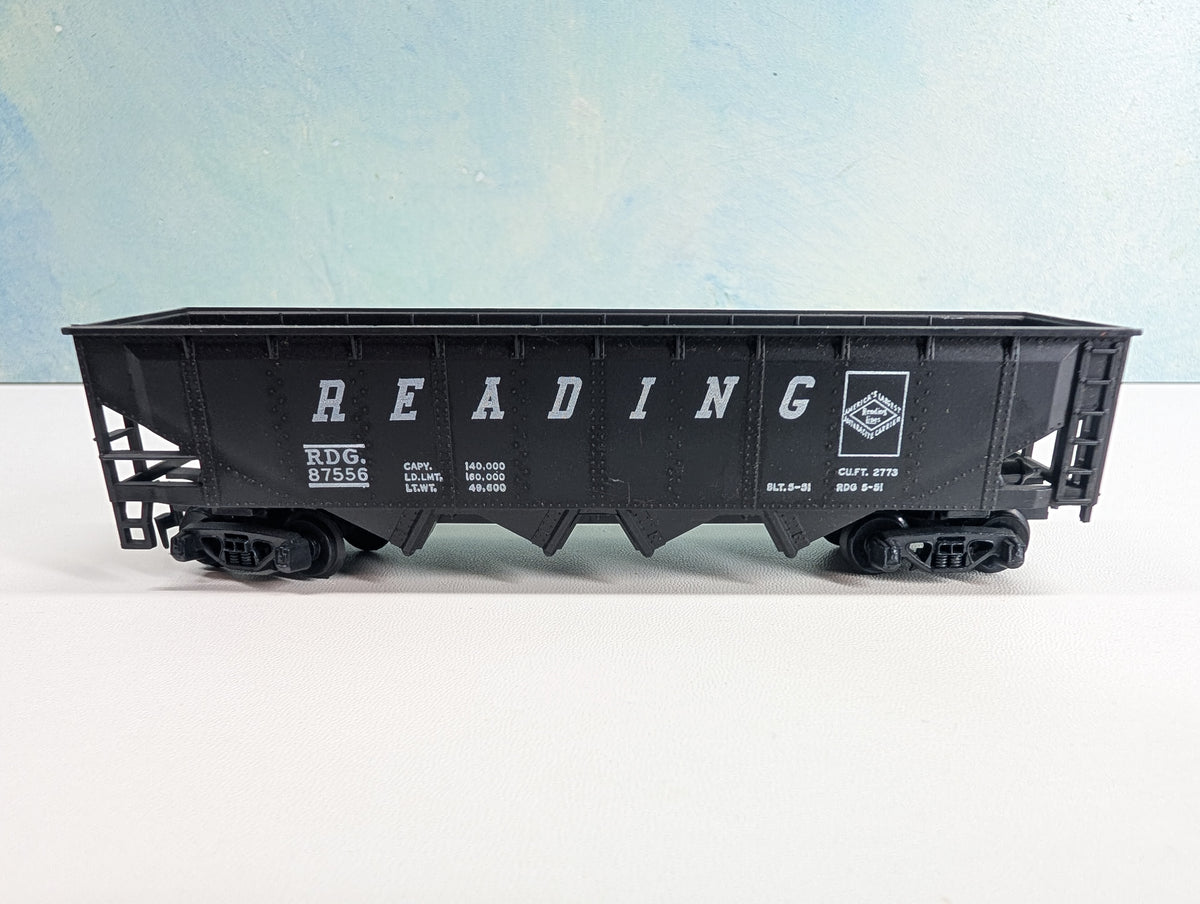 USED Tyco HO Scale Quad Hopper Reading RDG #87556