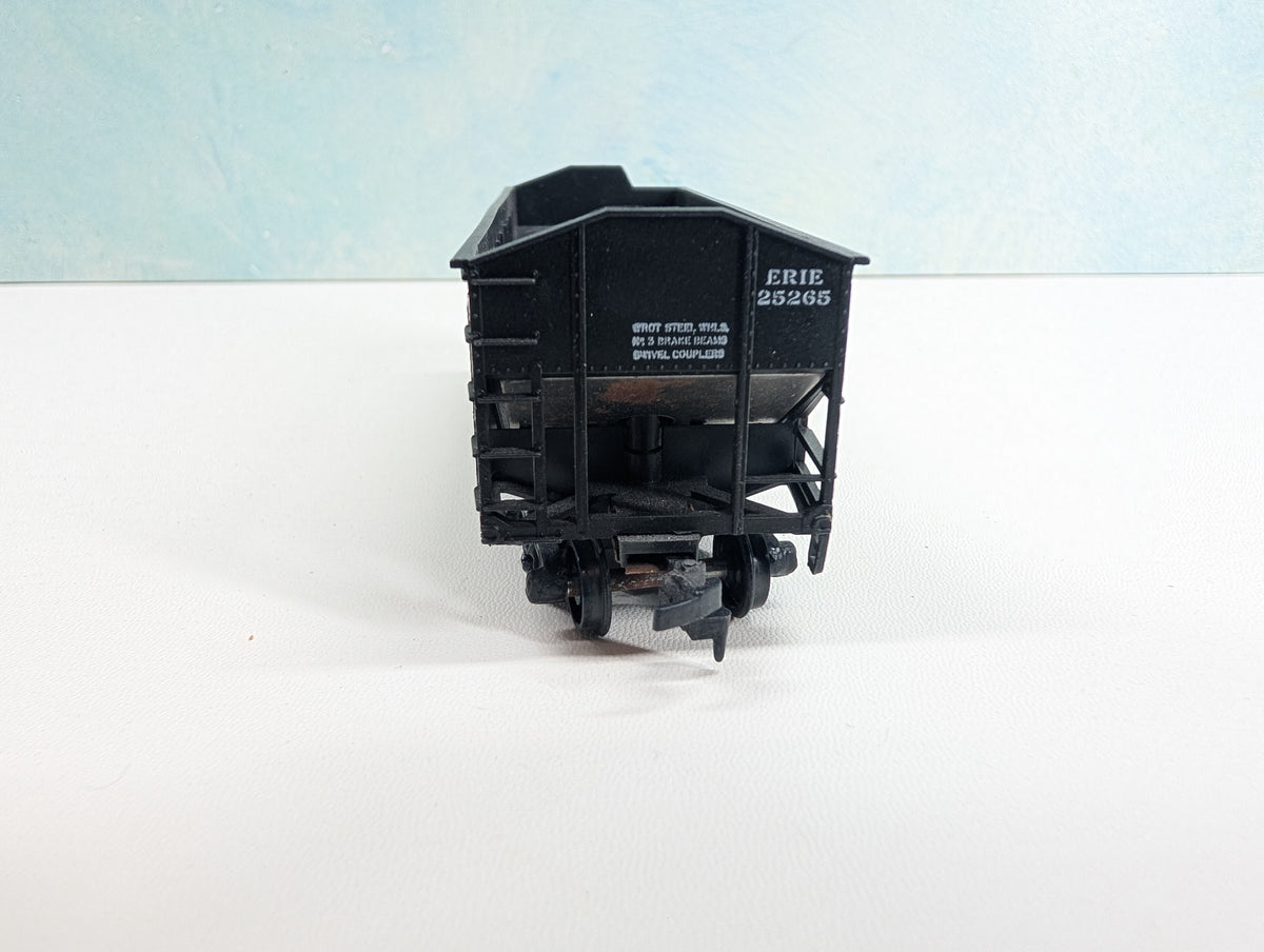 USED Athearn HO Scale 2 Bay Hopper Erie #25265