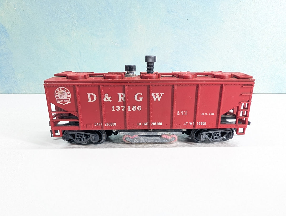 USED AHM HO Scale Operating Track Cleaning Car Rio Grande D&RGW #137186 Rare