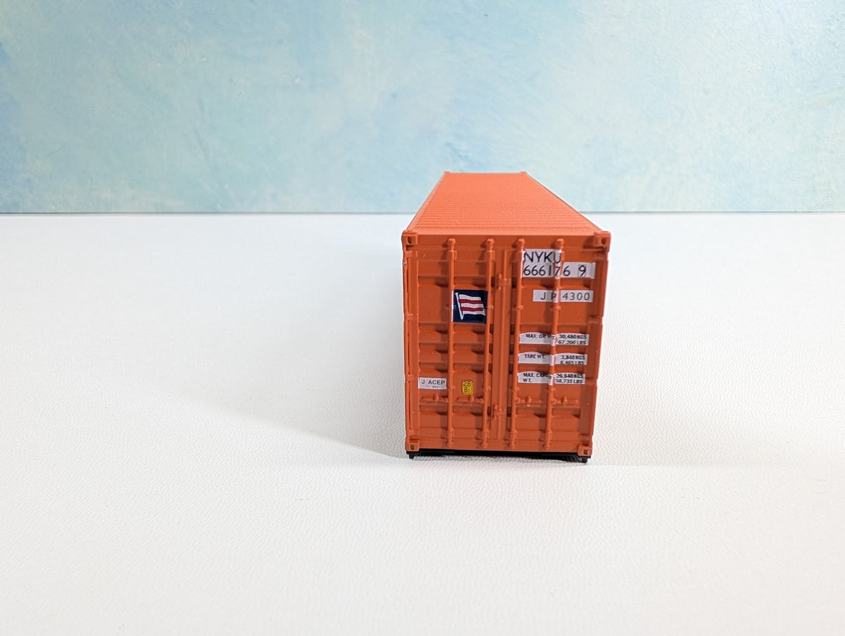 USED HO Scale 40' Container NYK Line NYKU #6661769 Orange