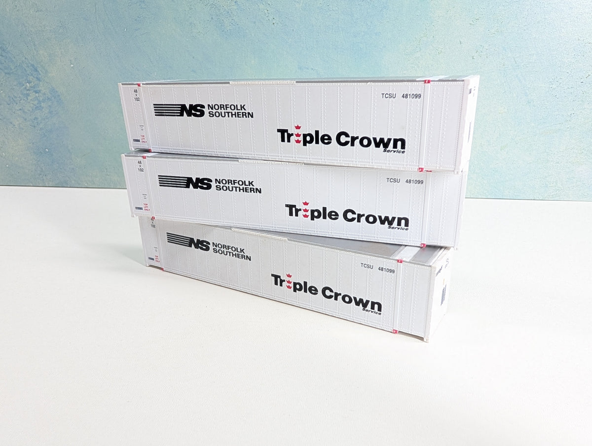 USED Walthers HO Scale Lot of 48' Containers Norfolk Southern TCSU #481099 Triple Crown (3 pcs)