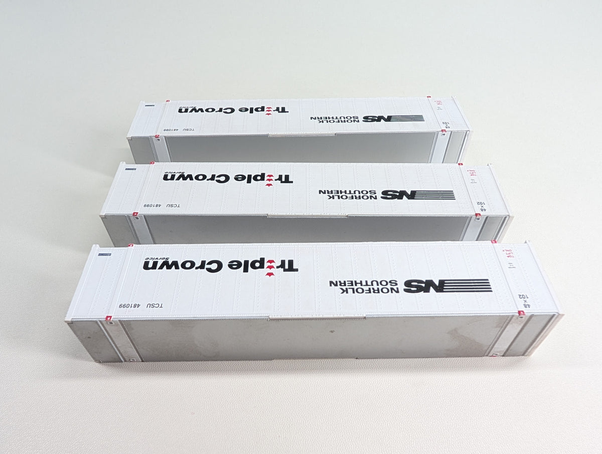 USED Walthers HO Scale Lot of 48' Containers Norfolk Southern TCSU #481099 Triple Crown (3 pcs)