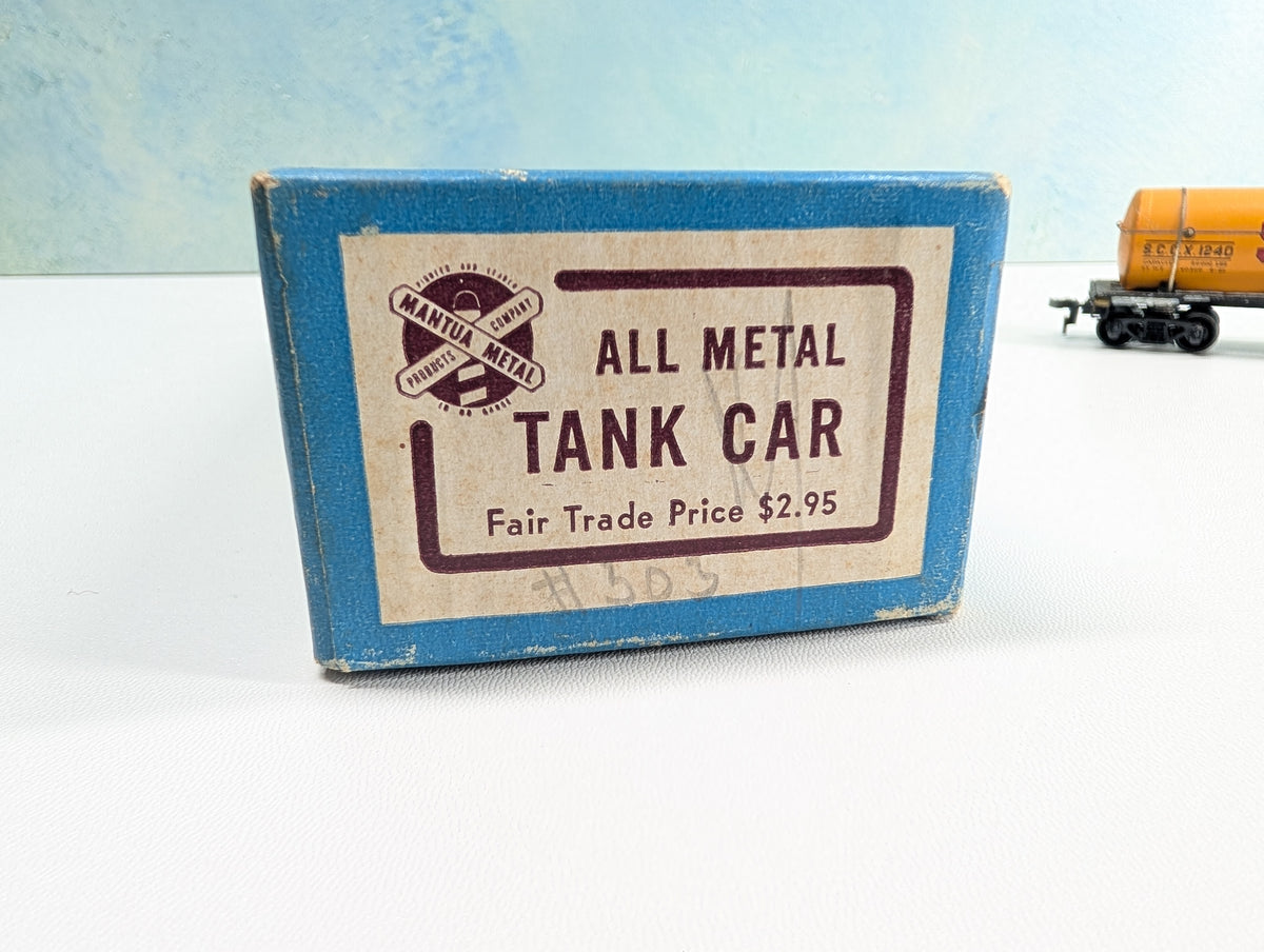 USED Mantua HO Scale Single Dome Tank Car Vintage Shell SCCX #1240
