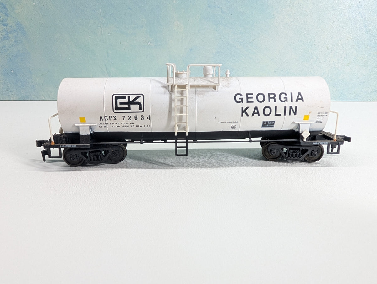 USED Atlas HO Scale Tank Car Georgia Kaolin ACFX #72634