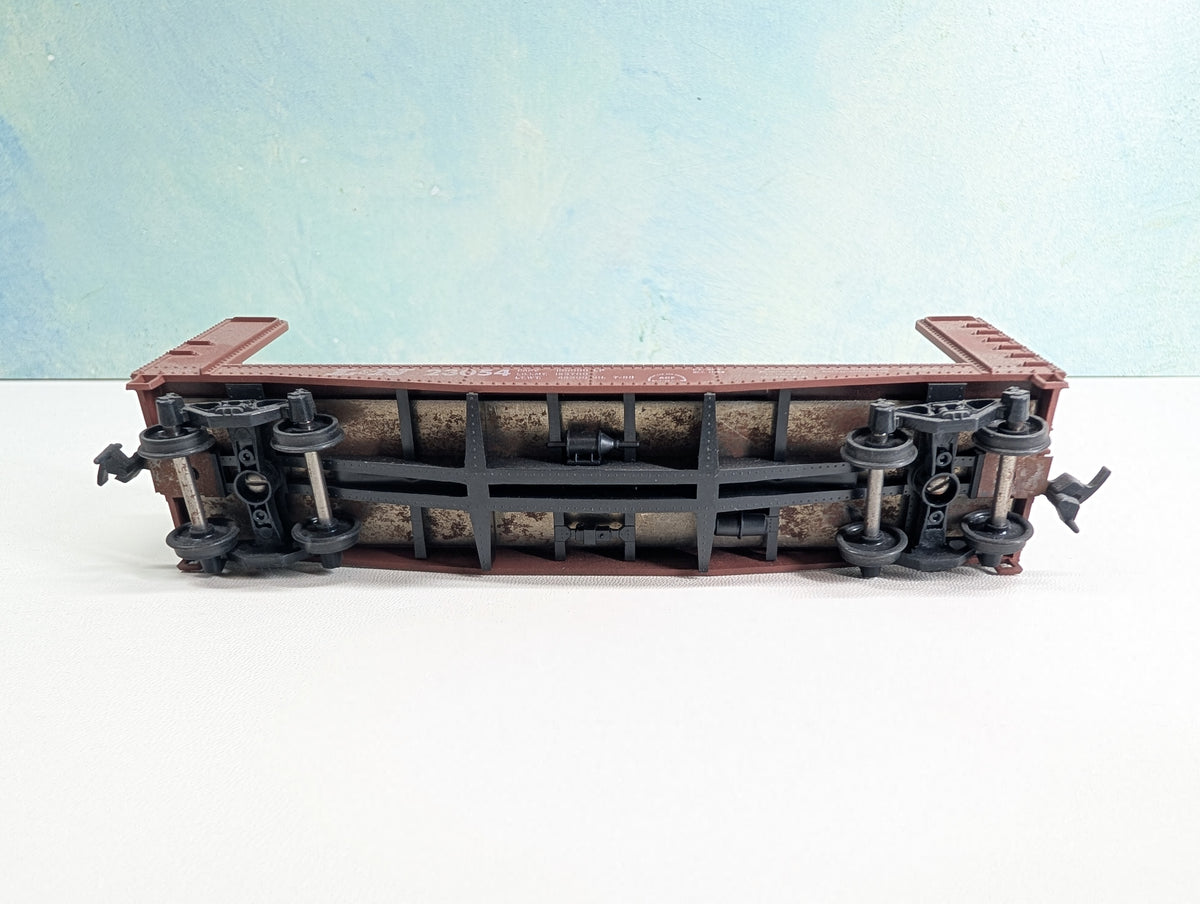 USED Athearn HO Scale Bulkhead Flat Car Louisville & Nashville L&N #23054