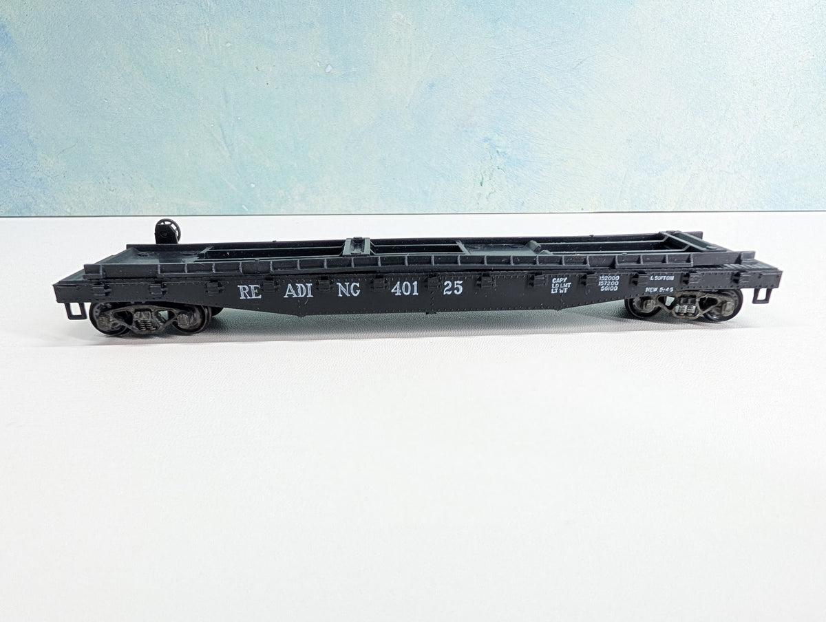 USED Athearn HO Scale 50' Piggy Back Trailer Flat Car Reading RDG #40125 Metal Wheels