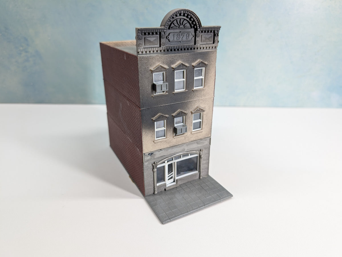 USED HO Scale Burned Down Structure, Storefront