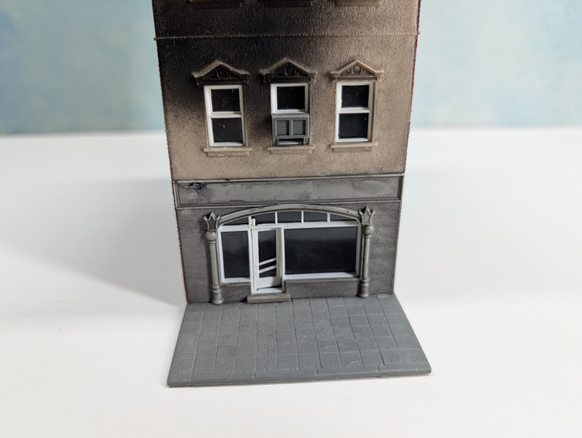USED HO Scale Burned Down Structure, Storefront