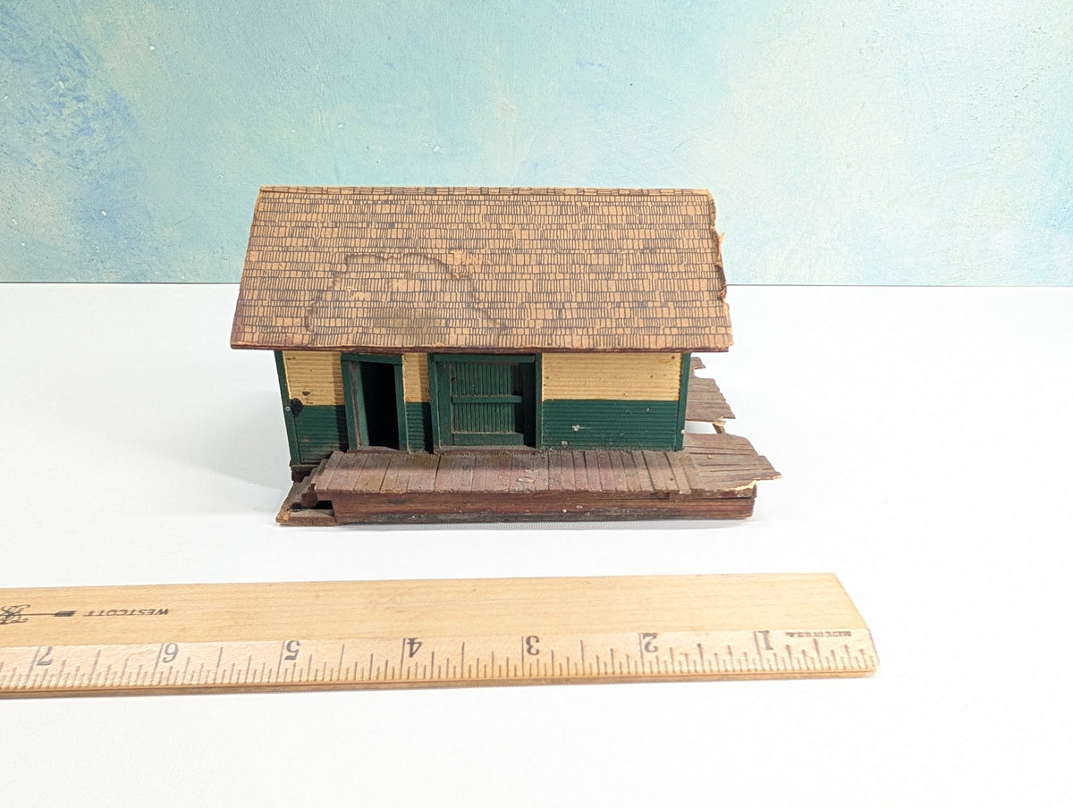 USED HO Scale Abandoned Old Time Warehouse (Scatch Built)
