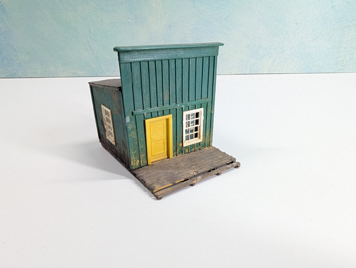 USED Kibri HO Scale Small Green Old Time Storefront