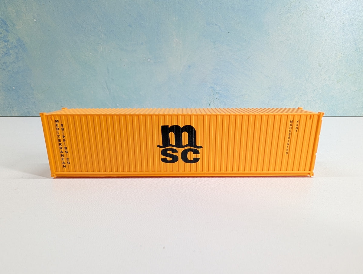 USED HO Scale 40' Container MSC MSCU #6919130