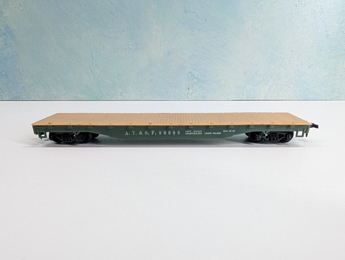 USED Mantua HO Scale Flat Car Santa Fe ATSF #90806