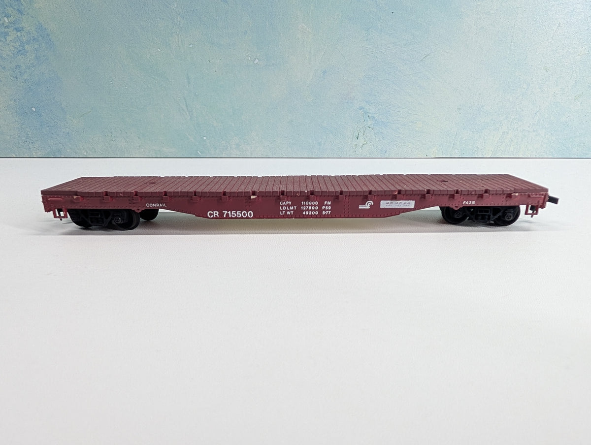 USED HO Scale 54' Flat Car Conrail CR #715500