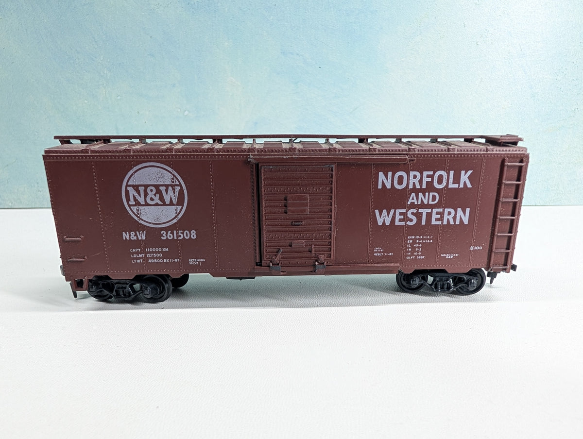 USED Athearn HO Scale 40' Box Car Norfolk & Western NW #361508