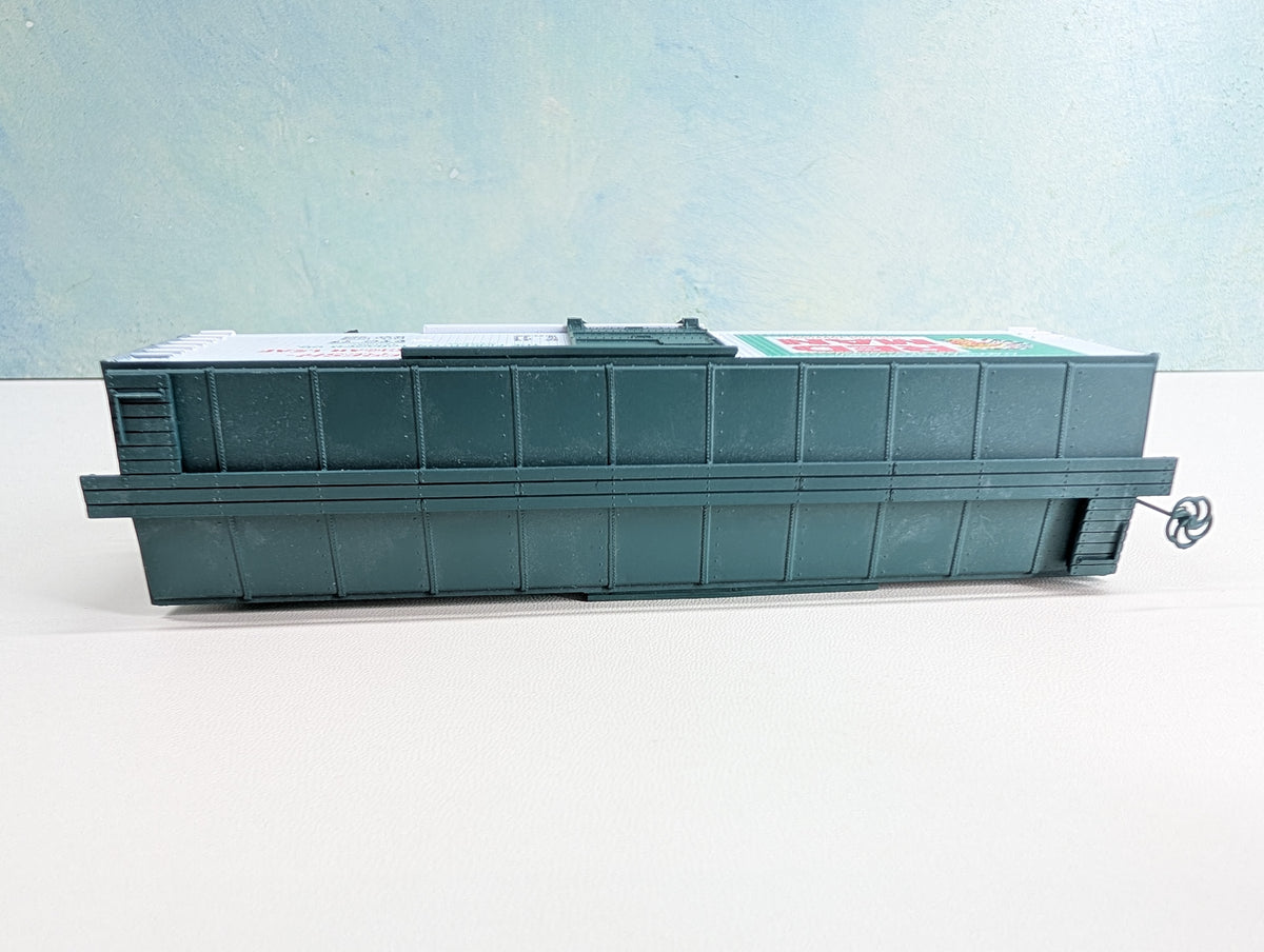 USED TRAIN MINIATURE HO Scale 40' Tobacco Wooden Box Car Red Man PTC #77 Tobacco Road Series