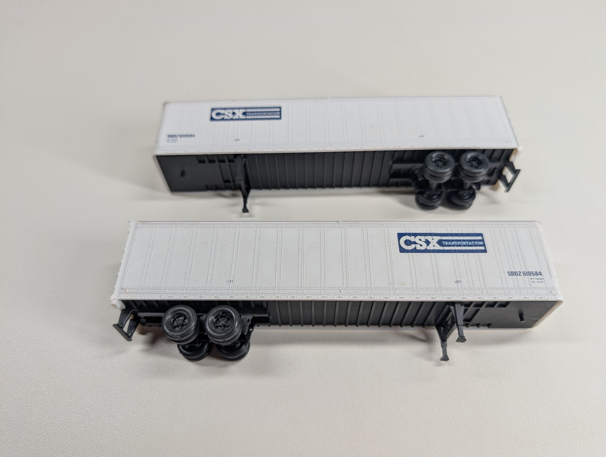 USED Athearn HO Scale Lot of 45' Trailers CSX SBDZ #610584 (2 pcs)