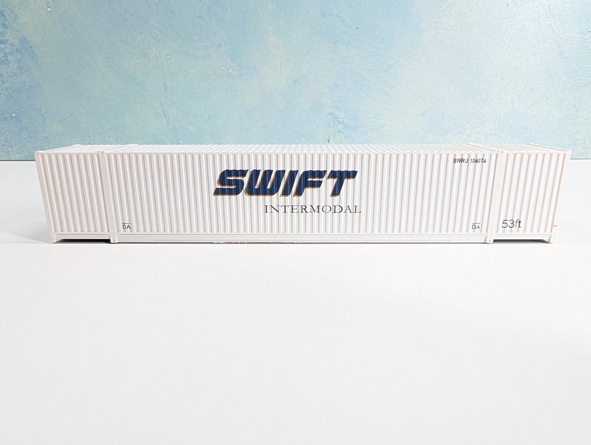 USED HO Scale 53' Container Swift Intermodal SWRU #104074