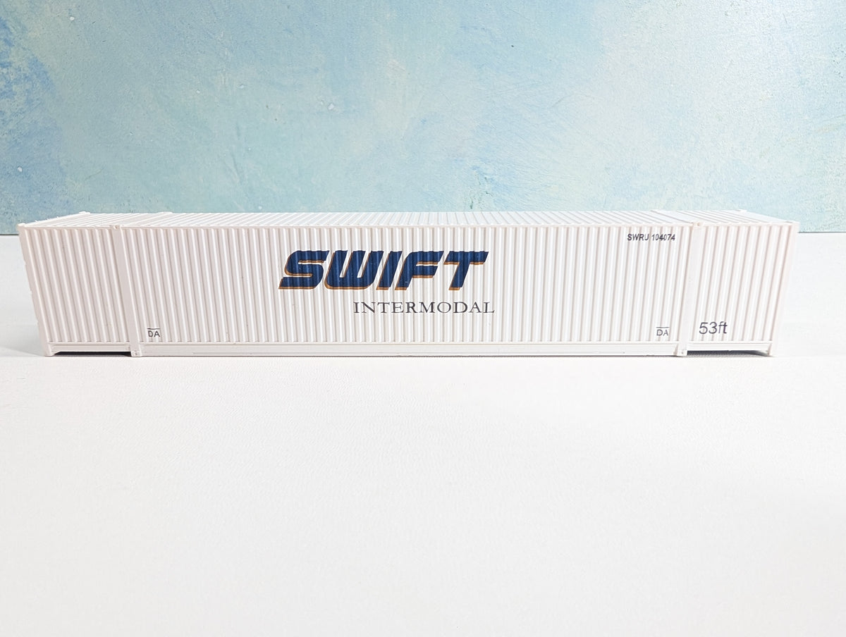 USED HO Scale 53' Container Swift Intermodal SWRU #104074