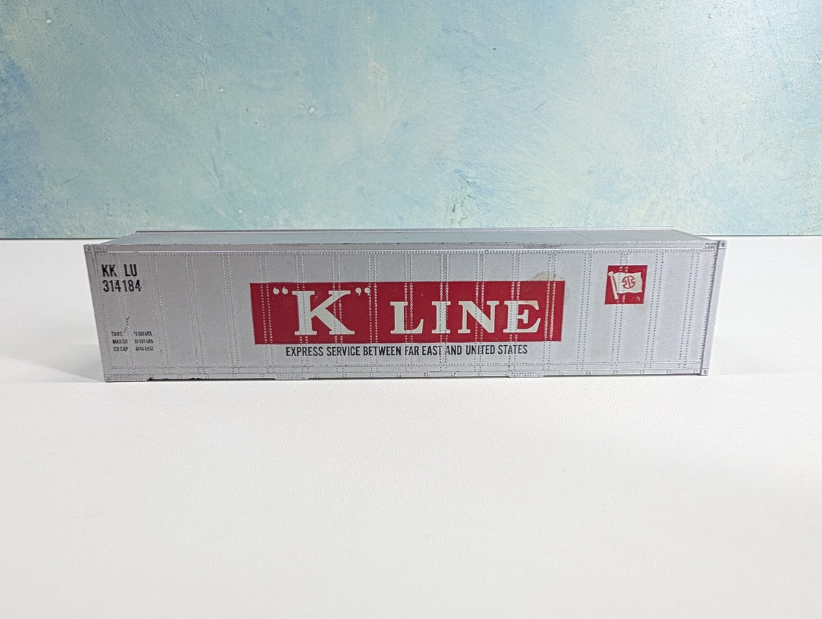 USED HO Scale 40' Container K-Line KKLU #314184