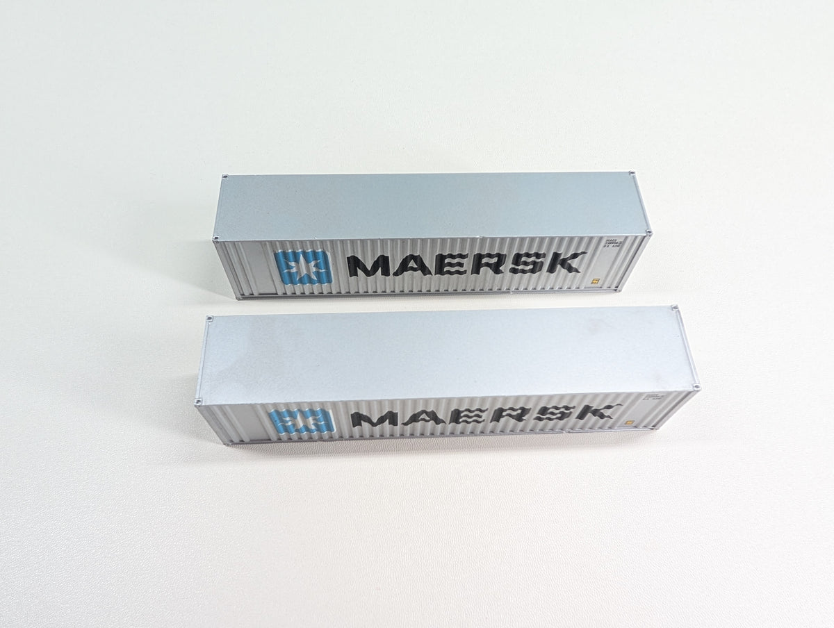 USED HO Scale 40' Containers Maersk MAEU #238956 (2 pcs)