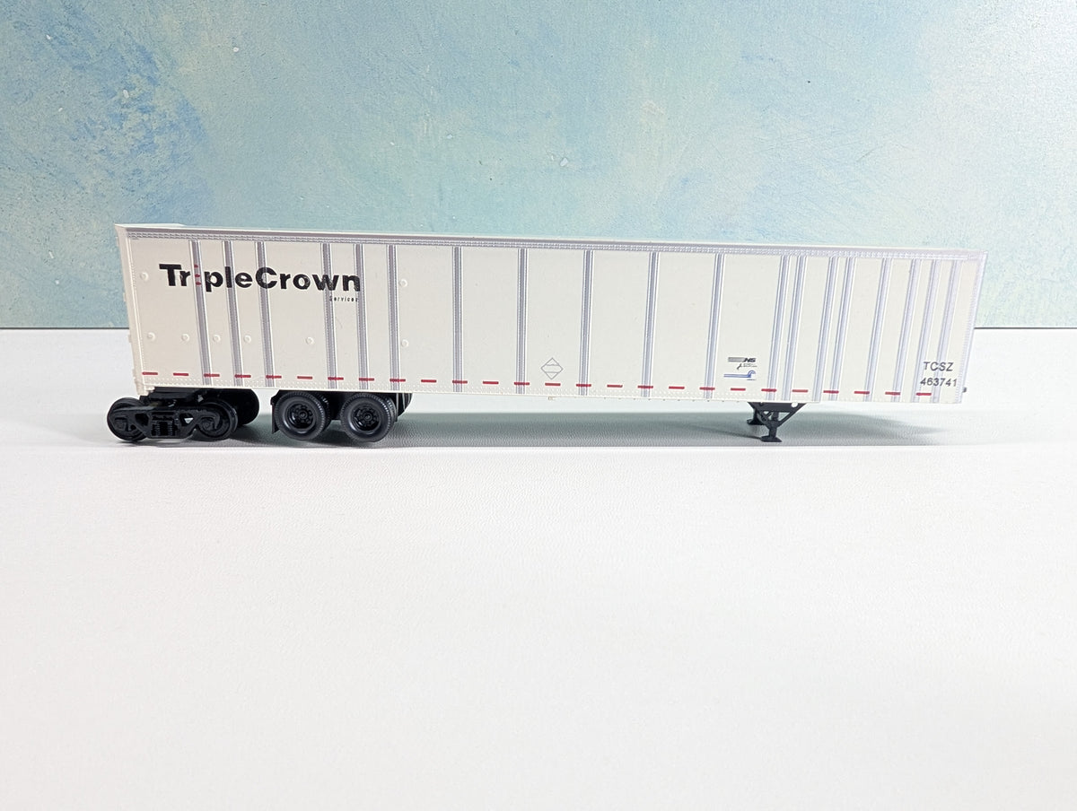 USED Bowser HO Scale 53' Roadrailer Plate Trailer Triple Crown TCSZ #463741 CR/NS
