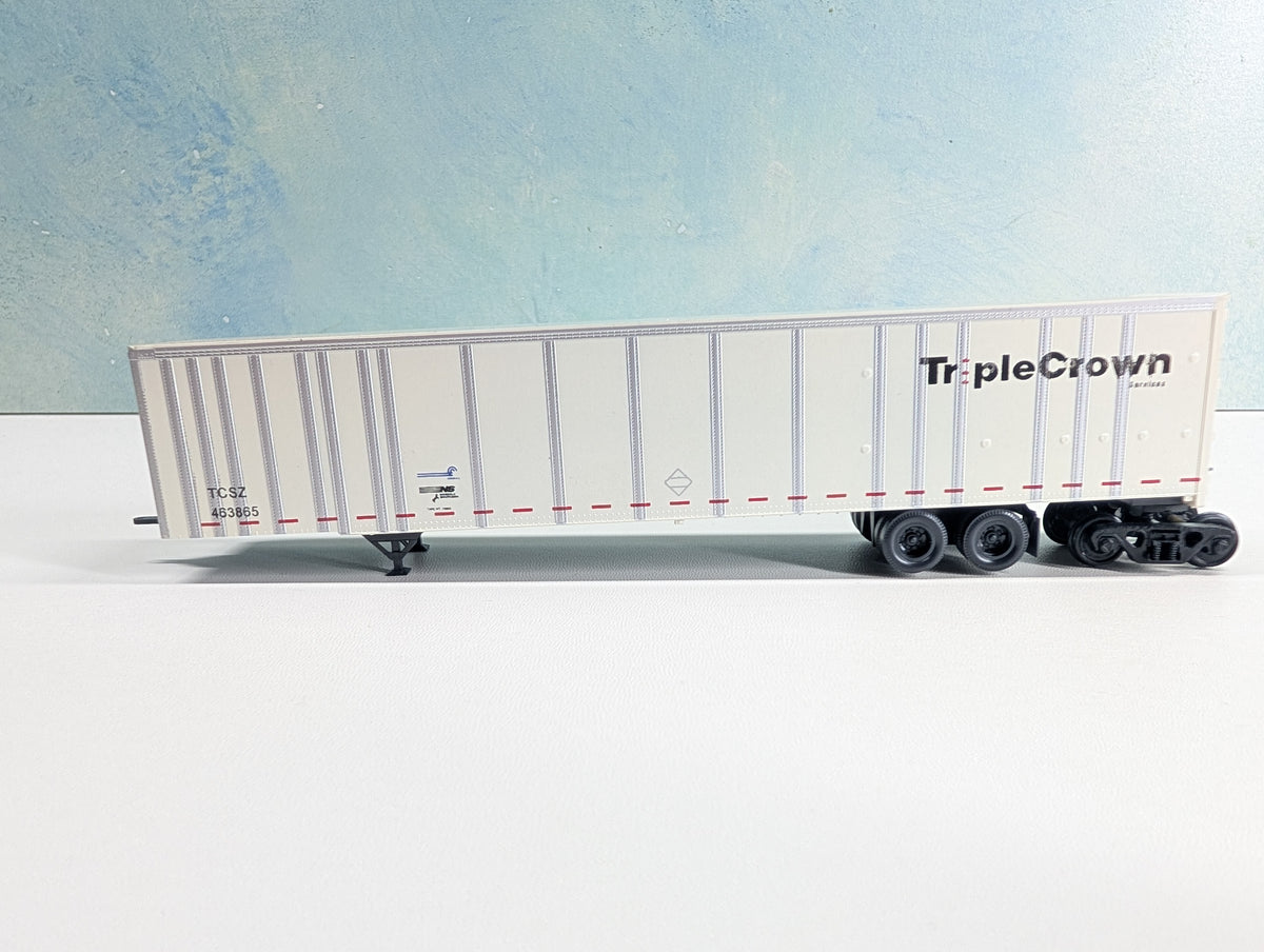 USED Bowser HO Scale 53' Roadrailer Plate Trailer Triple Crown TCSZ #463865 CR/NS