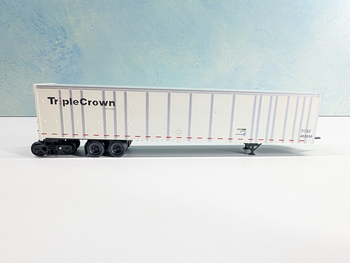 USED Bowser HO Scale 53' Roadrailer Plate Trailer Triple Crown TCSZ #463596 CR/NS