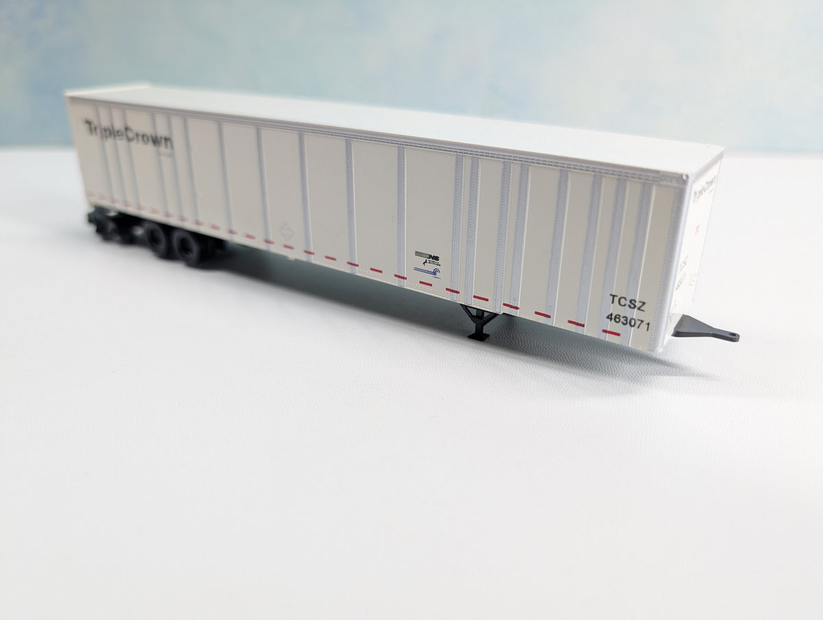 USED Bowser HO Scale 53' Roadrailer Plate Trailer Triple Crown TCSZ #463071 CR/NS