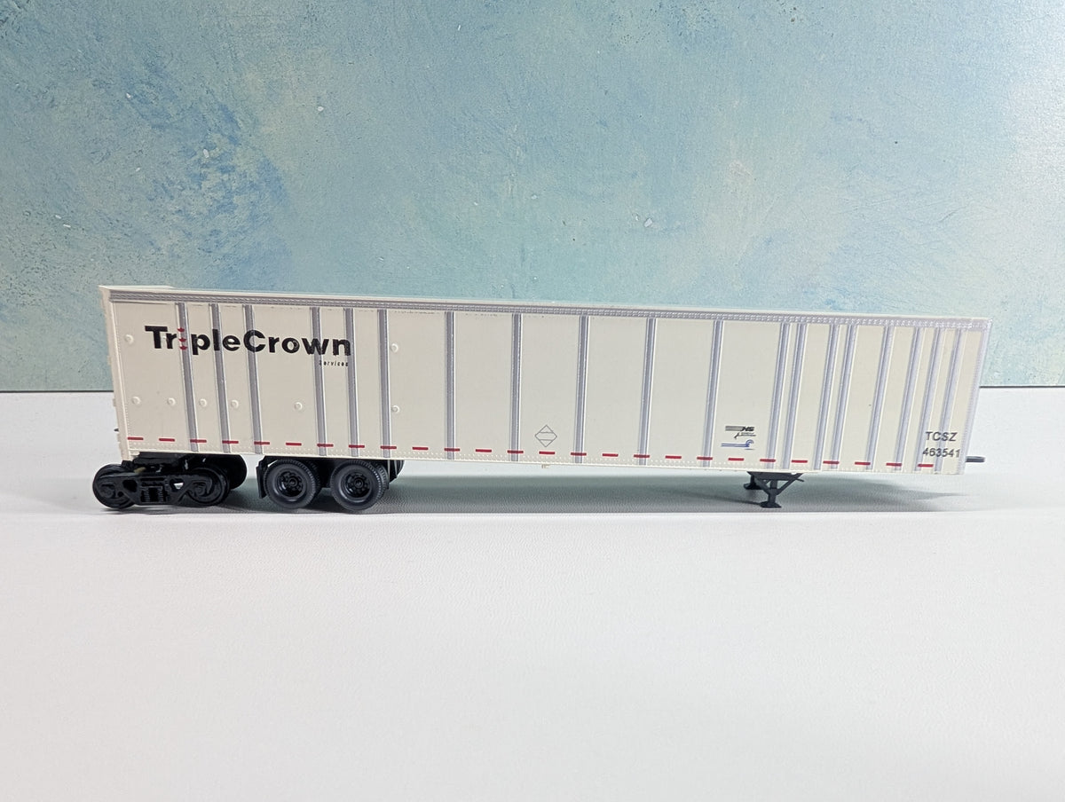 USED Bowser HO Scale 53' Roadrailer Plate Trailer Triple Crown TCSZ #463541 CR/NS