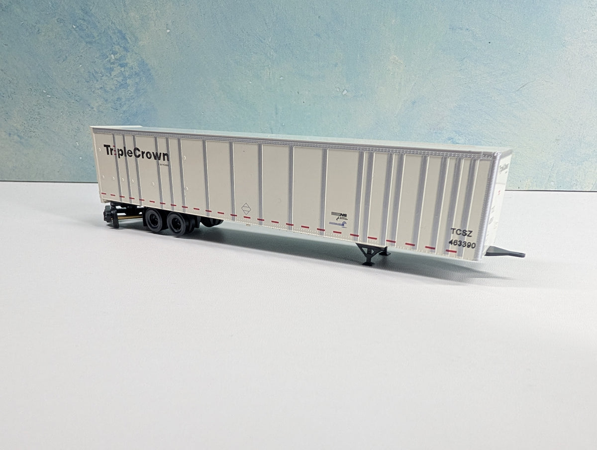 USED Bowser HO Scale 53' Roadrailer Plate Trailer Triple Crown TCSZ #463390 CR/NS