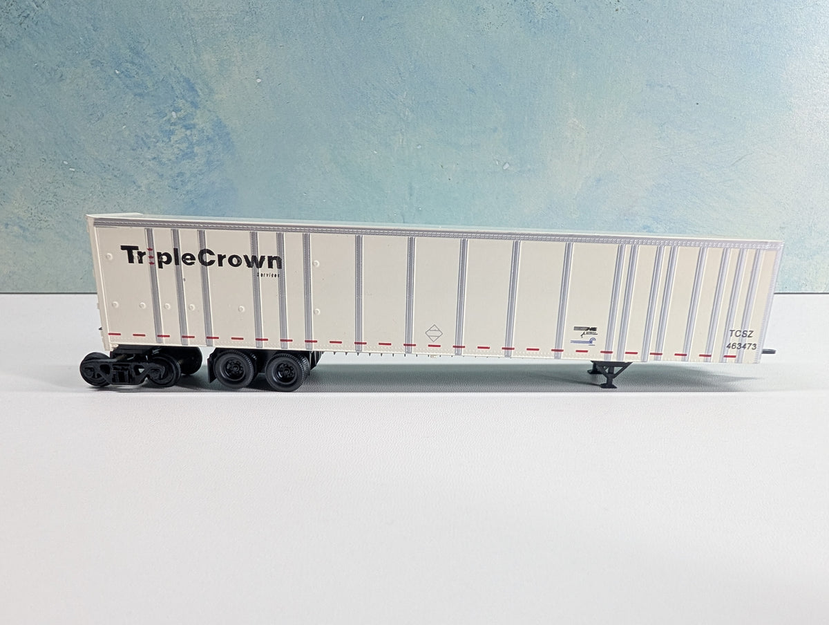 USED Bowser HO Scale 53' Roadrailer Plate Trailer Triple Crown TCSZ #463473 CR/NS