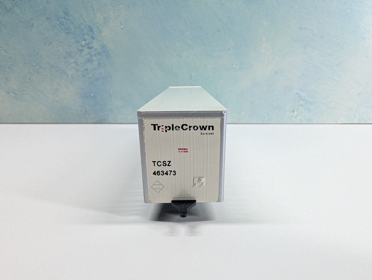 USED Bowser HO Scale 53' Roadrailer Plate Trailer Triple Crown TCSZ #463473 CR/NS
