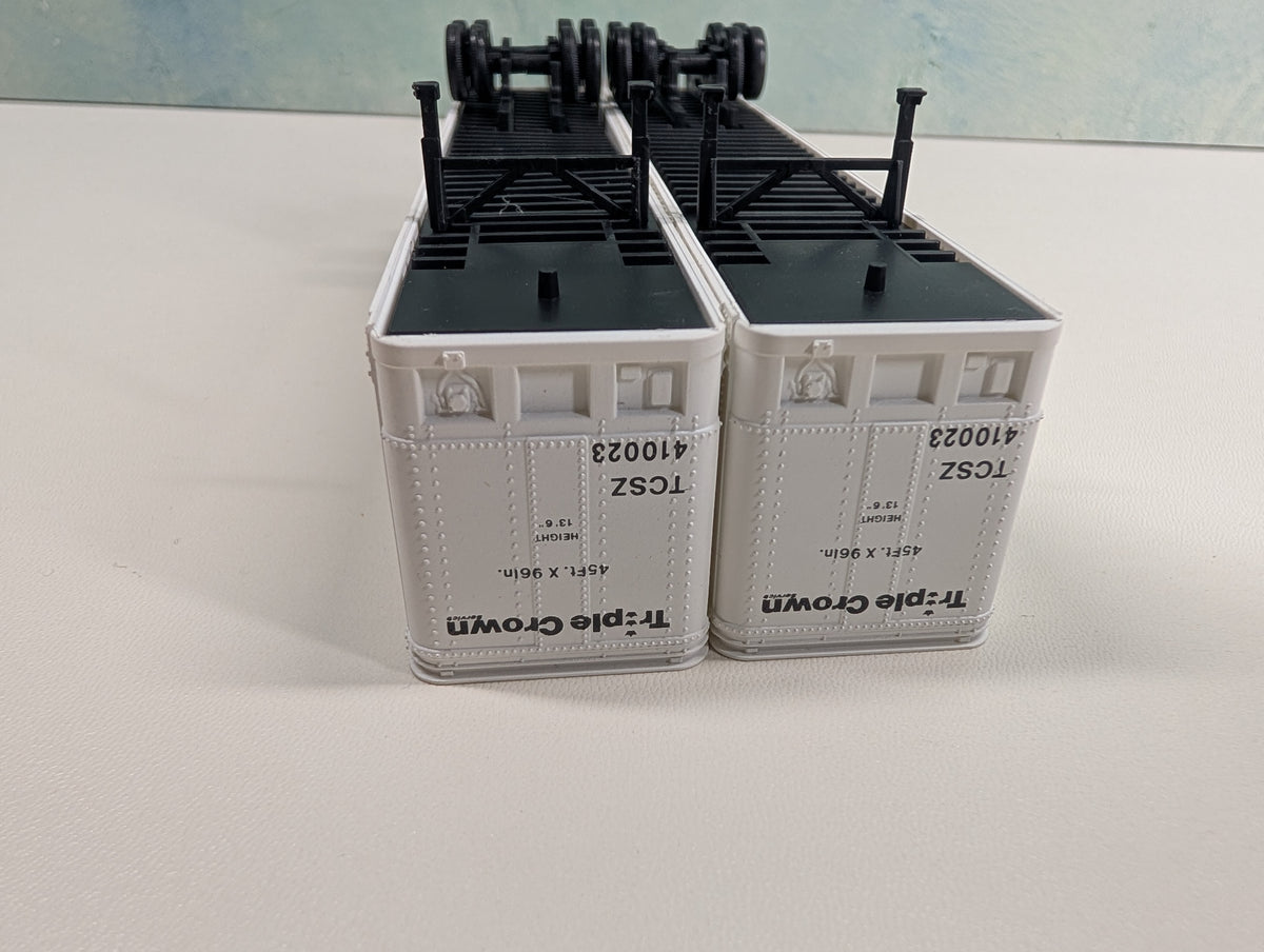 USED Athearn 5604 HO Scale 45' Trailer Triple Crown TCSZ #410023 NS (2 pcs)